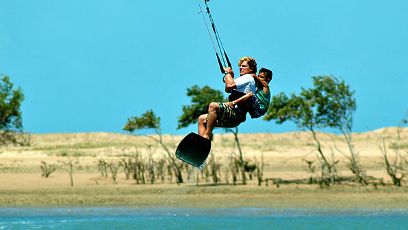 Kite boarding