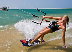 Kitesurfing - kiteboarding